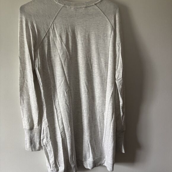 Athleta Pullover Loose Heather Grey Criss Cross Sweater Size Xs - Picture 4 of 4